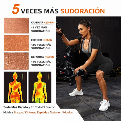 Faja Sauna Reductora Mujer Alta Compresión | Moldea Abdomen