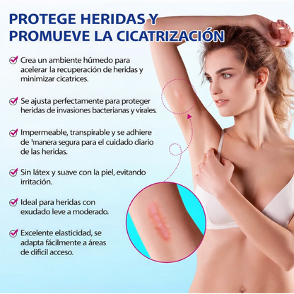 Parches Hidrocoloides para Cicatrices y Heridas | Hydrocolloid Dressing Elaimei 10 Parches