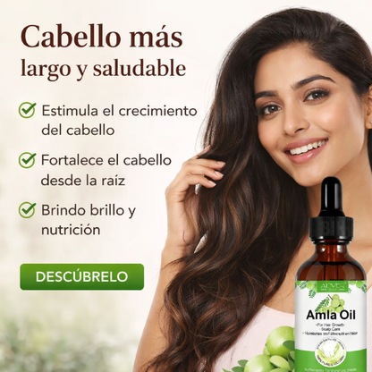 Aliver Aceite de Amla para el Cabello Anticaída Fortalece Folículos y Estimula Crecimiento Capilar