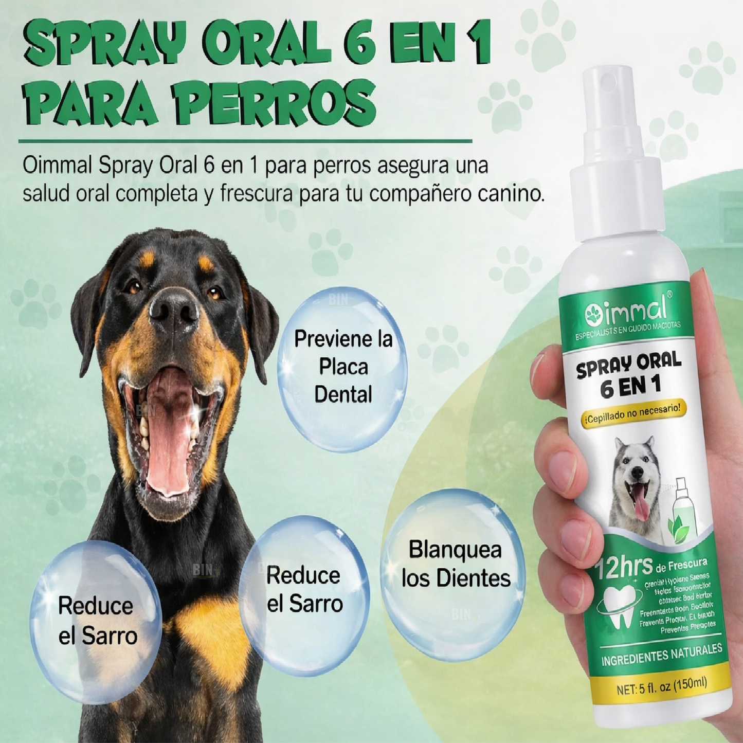 Solución Dental Perros  Aliento Fresco Control Sarro 150ml
