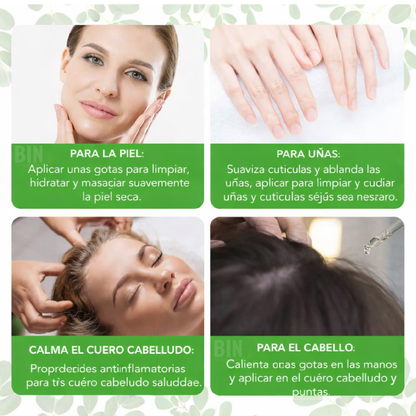 Aceite Moringa Crecimiento Capilar Antiedad Terapéutico