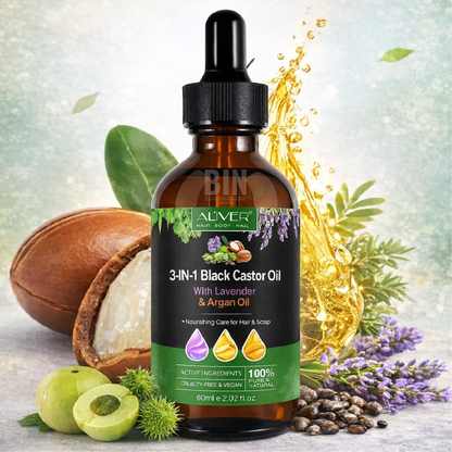 Aceite Puro 3 En 1 Oil Argan Negro + Lavanda + Semilla Negra