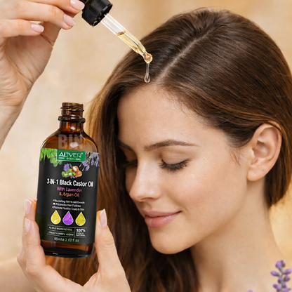 Aceite Puro 3 En 1 Oil Argan Negro + Lavanda + Semilla Negra